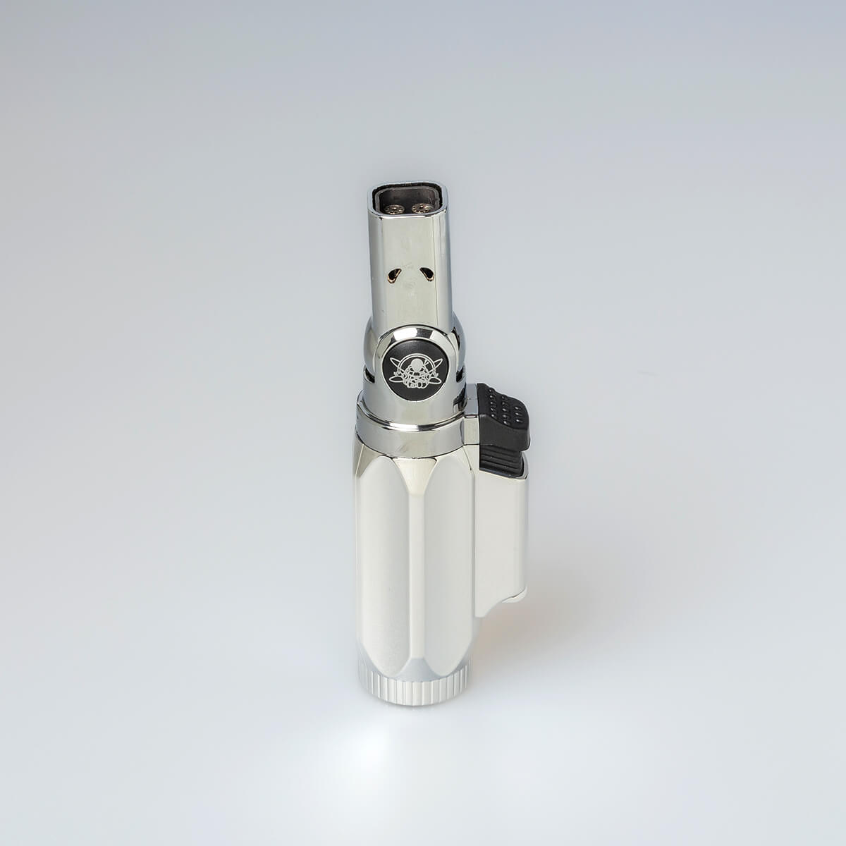 champ high accendino antivento blue flames argento