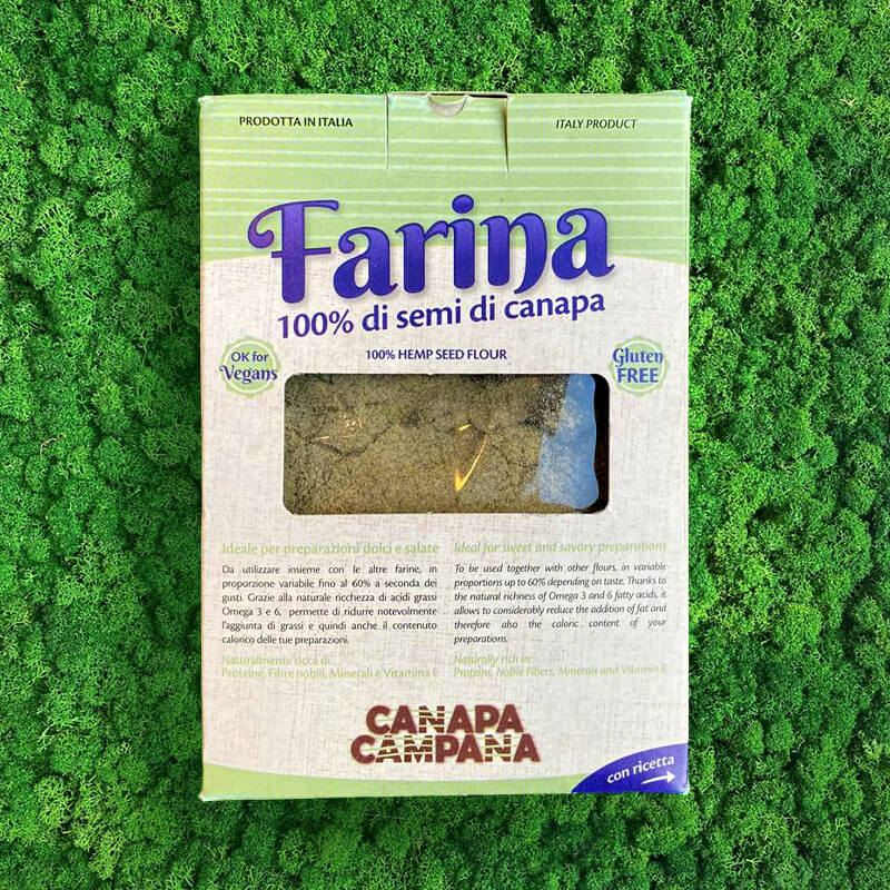 farina di semi di canapa