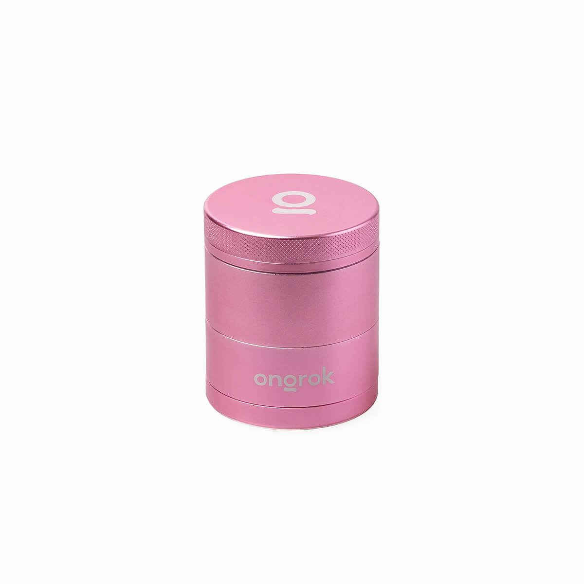 ongrok grinder storage pyramid teeth 60 mm alluminio aeronautico rosa