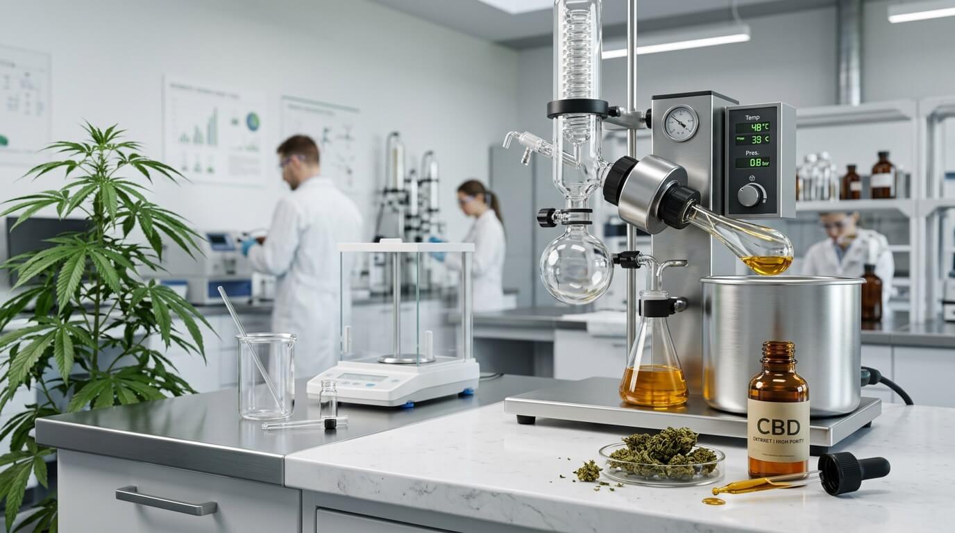 Metodi di estrazione del CBD: CO2, etanolo e meccanica a confronto