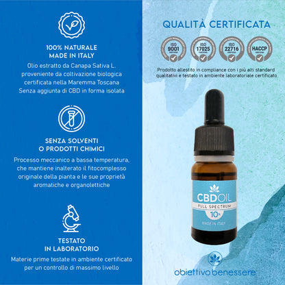 Olio CBD 10%