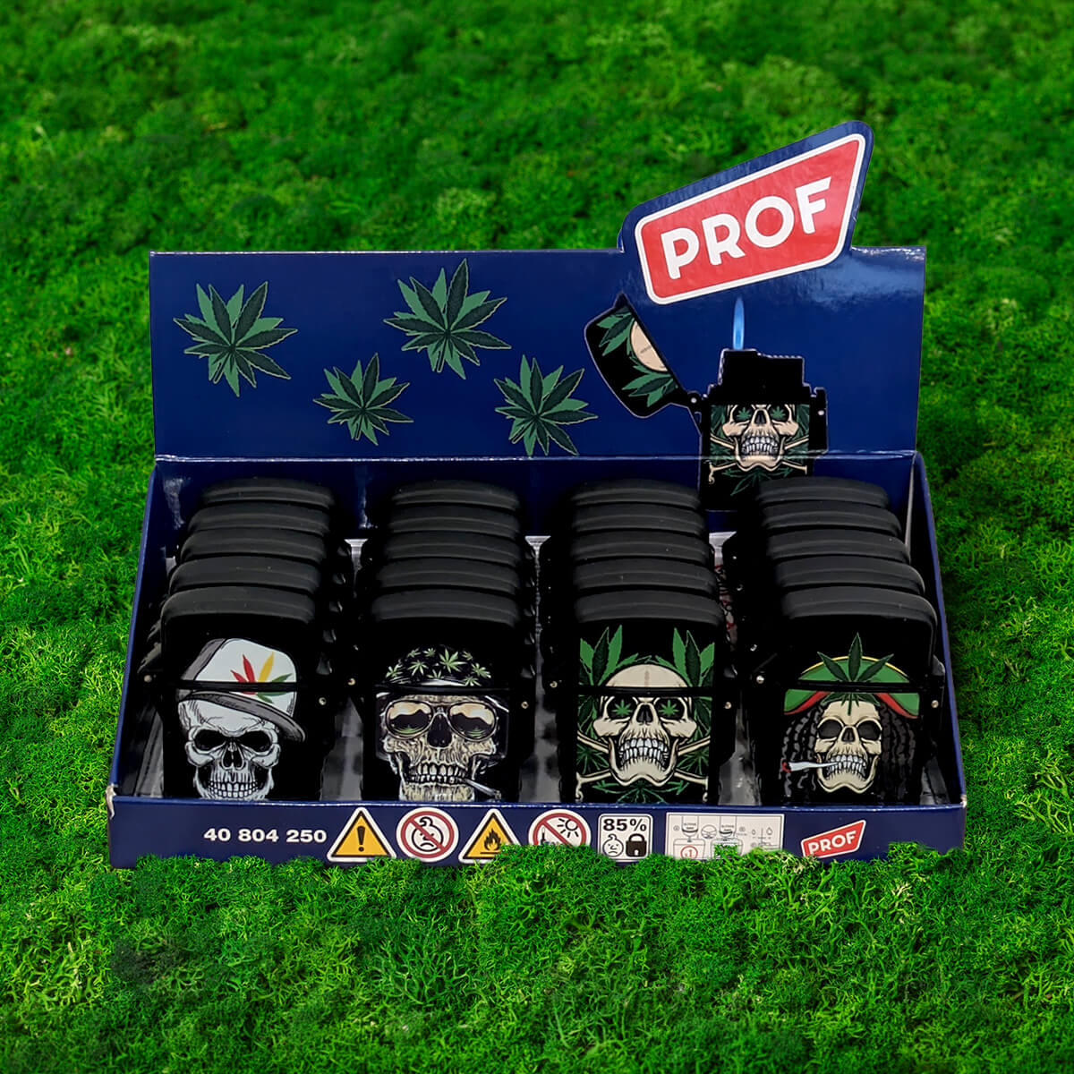 Accendino Rasta Skull