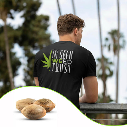 semi di cannabis tshirt in seed weed trust