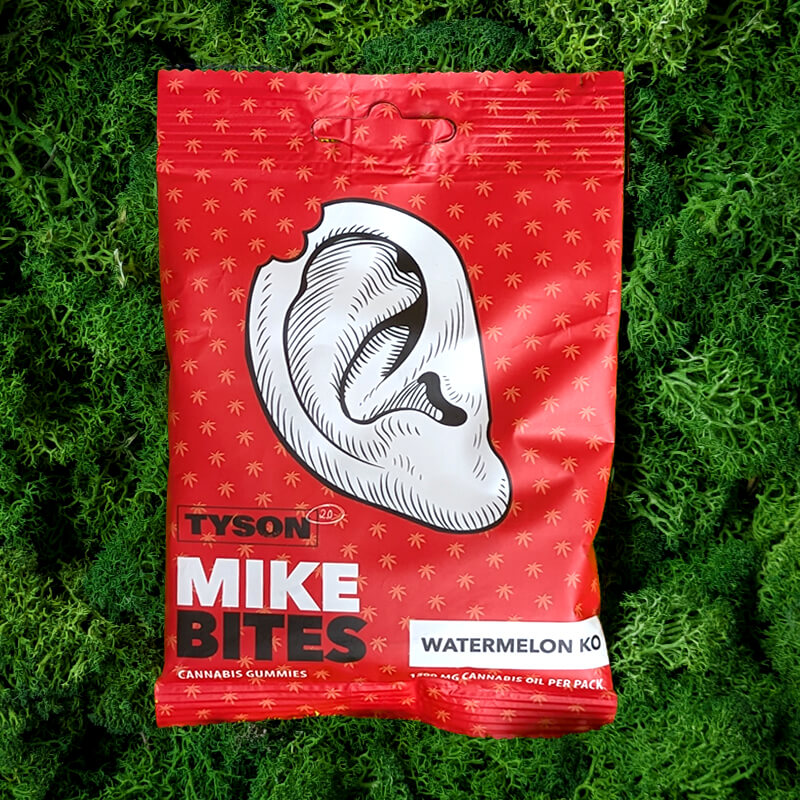 tyson 2.0 mike bites gummies caramelle gommose gusto watermelon ko
