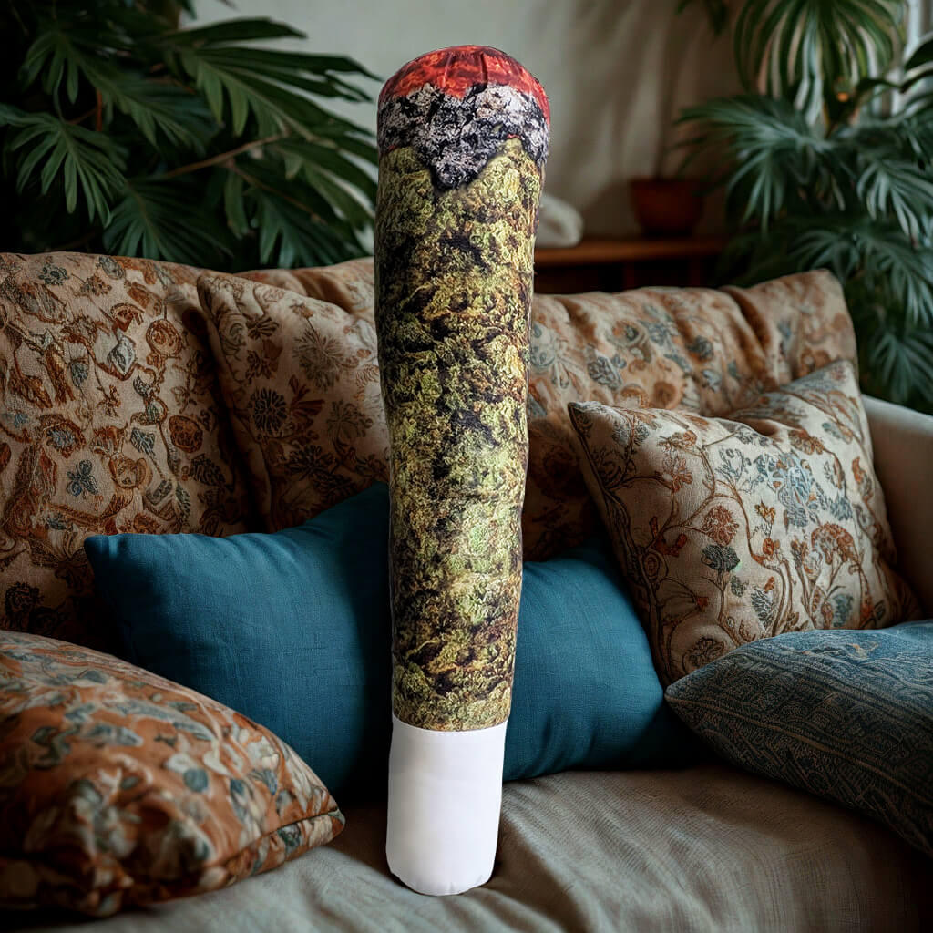 ganja pillow cuscino a forma di joint
