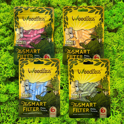 Bundle 200 Filtri Weedlez 6 mm - carboni attivi Made in Italy