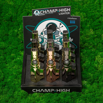 champ high accendino antivento blue flames