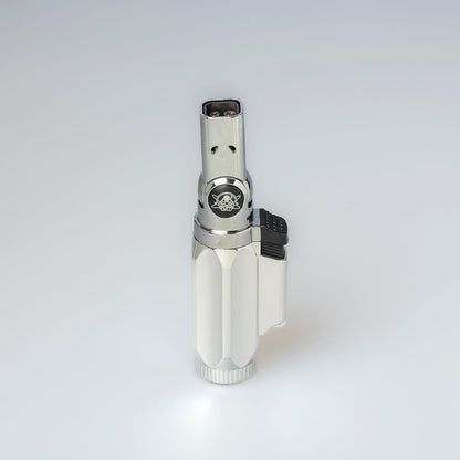 champ high accendino antivento blue flames argento