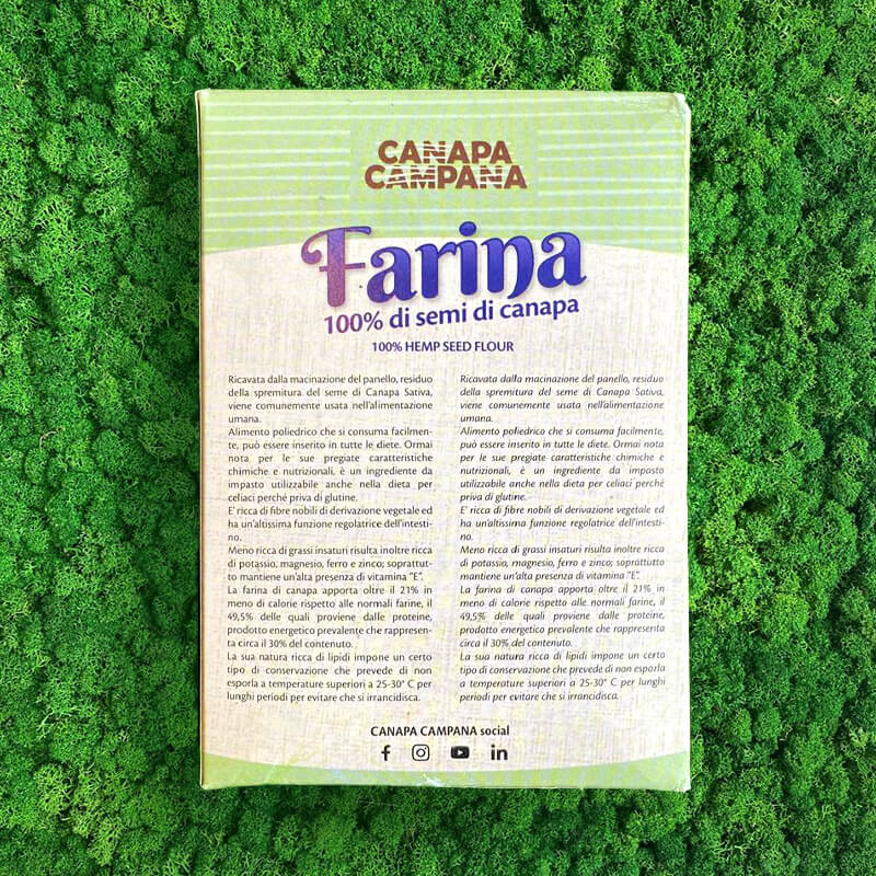 farina di semi di canapa