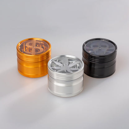 grinder alluminio leaf&amp;dollar&amp;skull