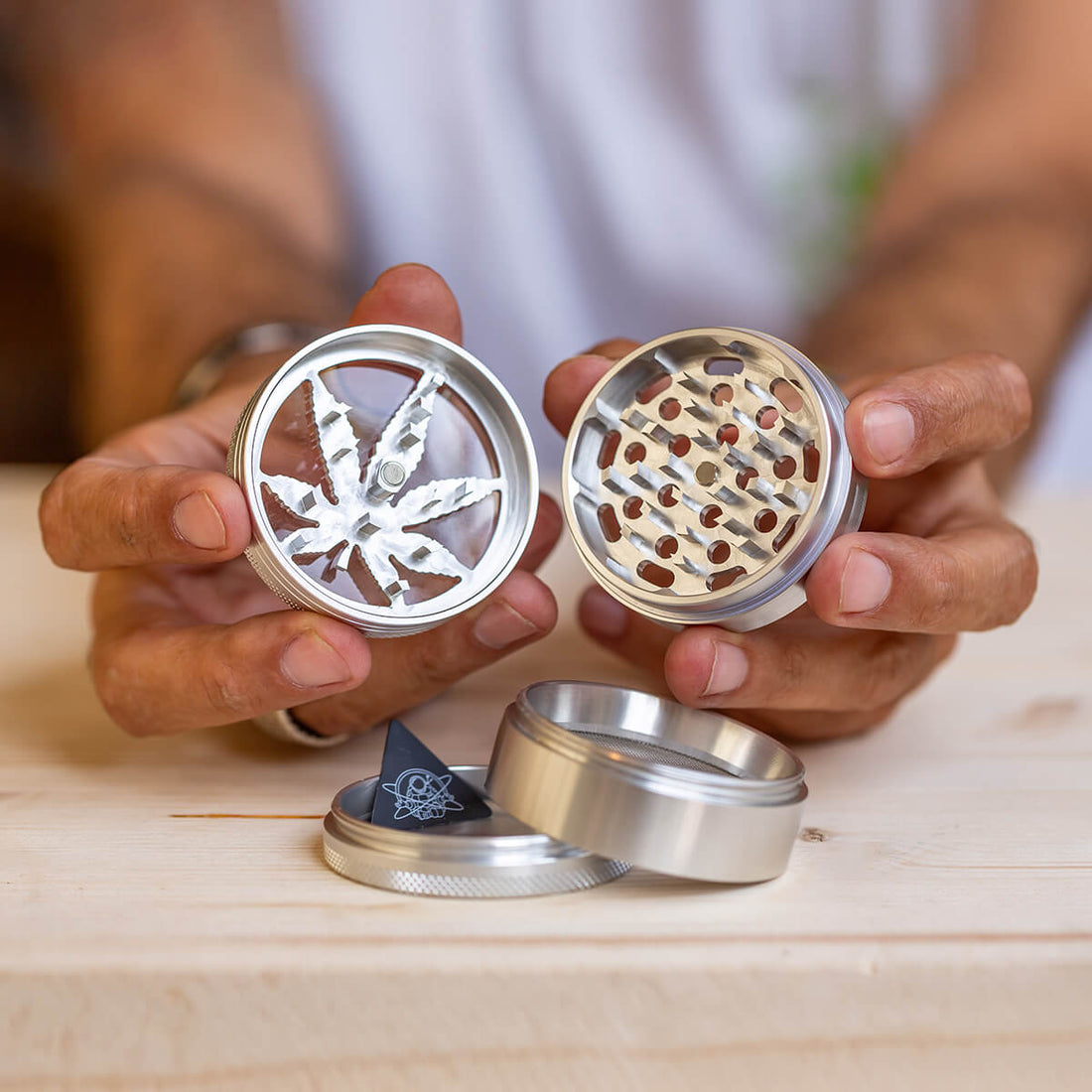 grinder alluminio 63 mm leaf dollar skull
