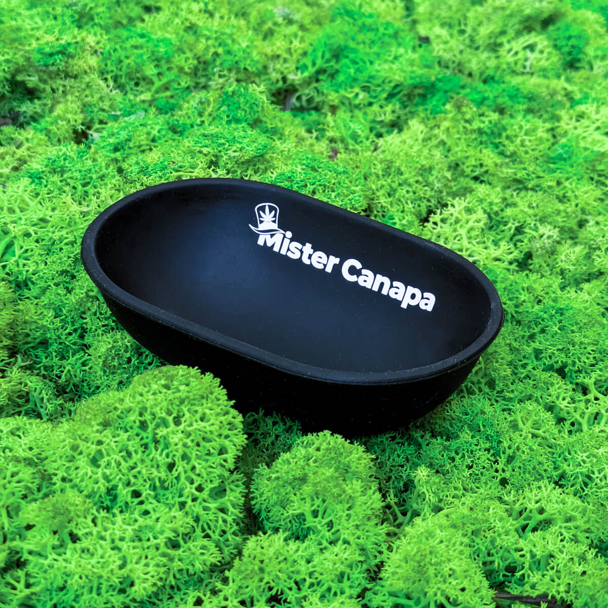 ciotola per rollare ovale in silicone colore nero