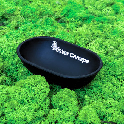ciotola per rollare ovale in silicone colore nero