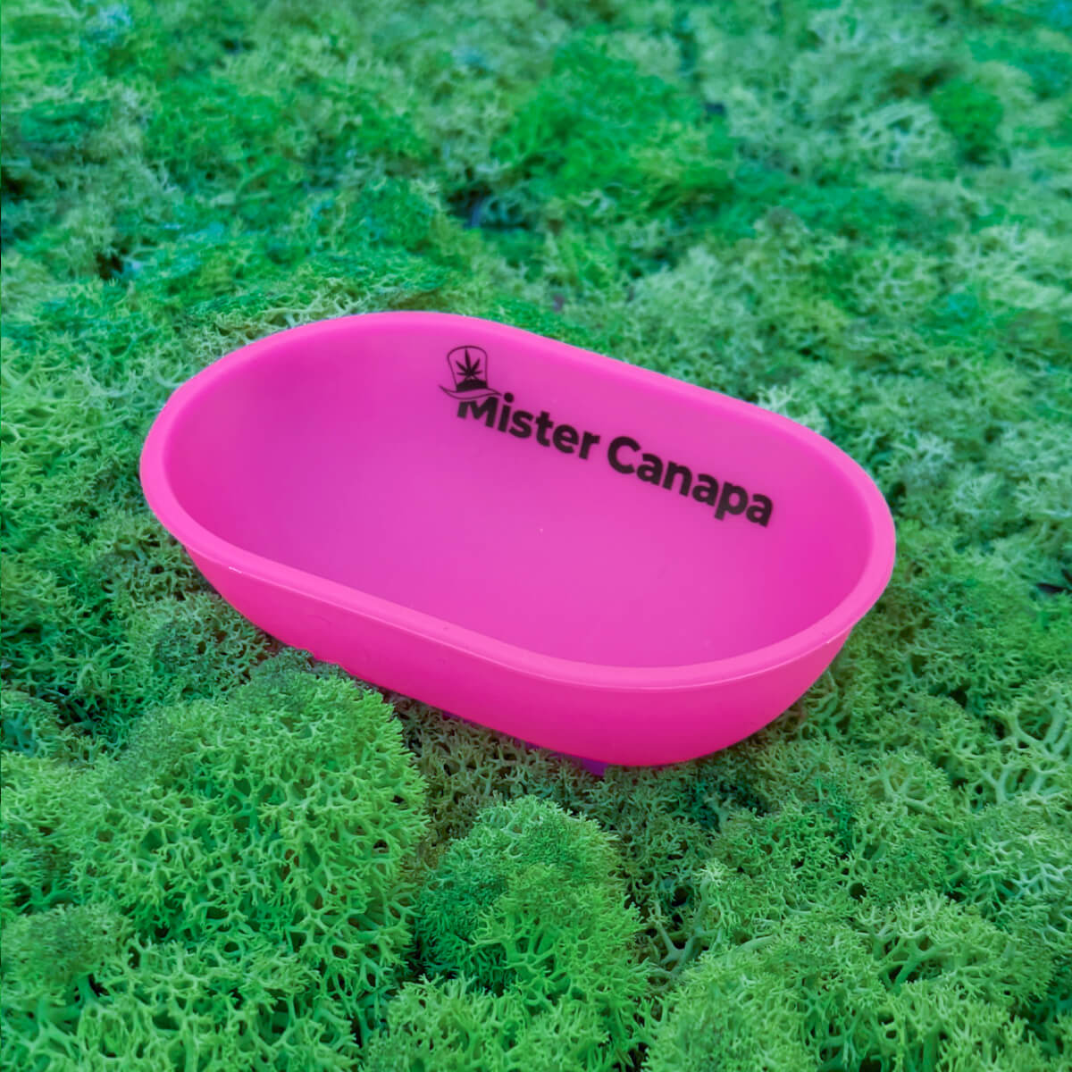 ciotola per rollare ovale in silicone colore fucsia
