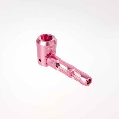 ongrok pipa a cucchiaio alluminio e vetro rosa