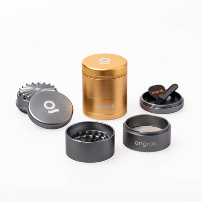 ongrok grinder flower petal toothless 60 mm alluminio aeronautico