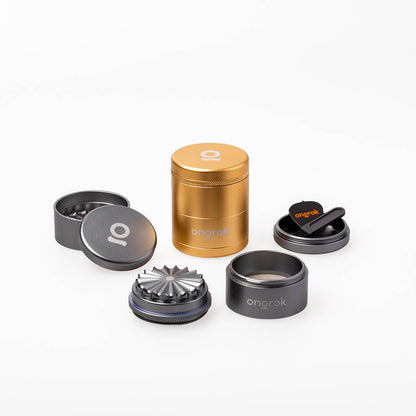 ongrok grinder flower petal toothless mini 55 mm alluminio aeronautico