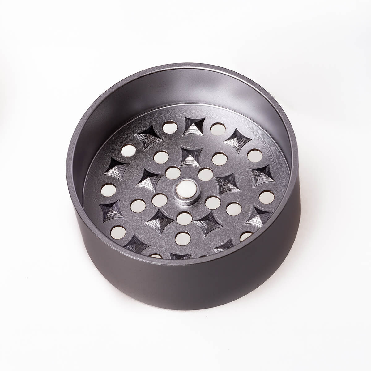 ongrok grinder storage pyramid teeth 60 mm alluminio aeronautico