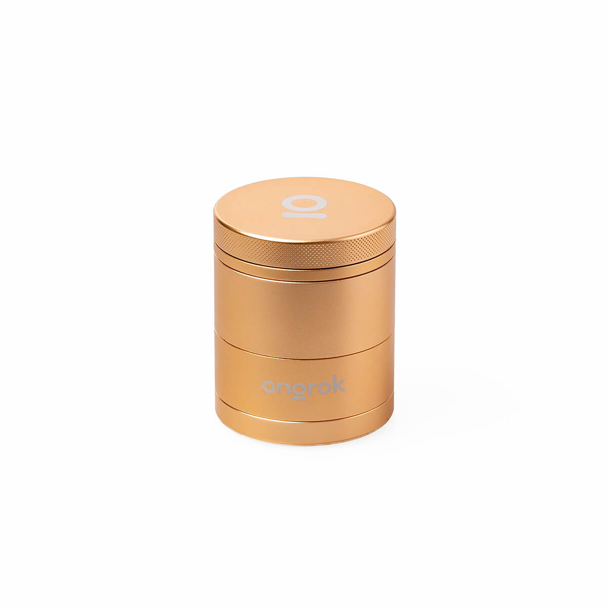ongrok grinder storage pyramid teeth 60 mm alluminio aeronautico oro