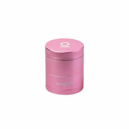 ongrok grinder storage pyramid teeth 60 mm alluminio aeronautico rosa