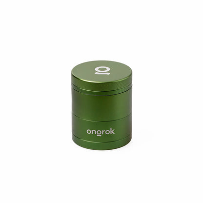 ongrok grinder storage pyramid teeth 60 mm alluminio aeronautico verde