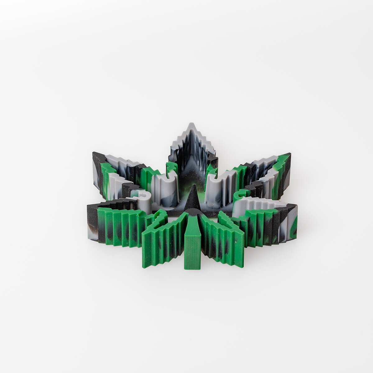 posacenere in silicone a foglia verde