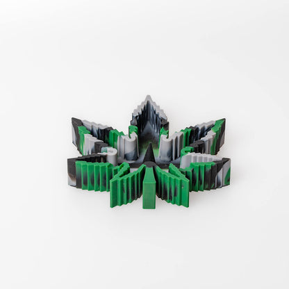 posacenere in silicone a foglia verde